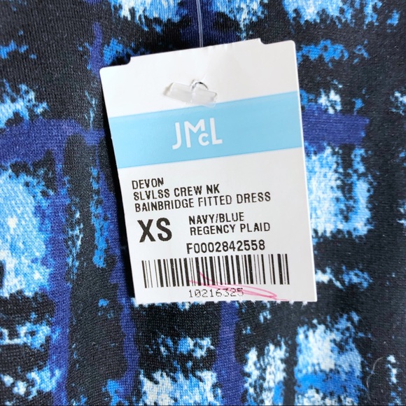 SOLD-NEW J McLaughlin Devon Dress Sleeveless Plaid - Picture 4 of 7